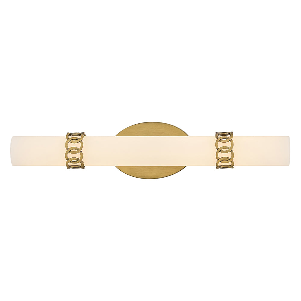 Eliza Medium LED Vanity In Light Brass Finish