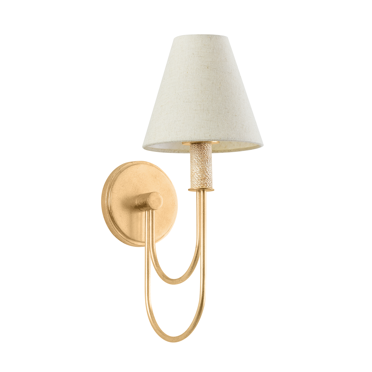 WARRENSBURG Wall Sconce with Vintage Gold Leaf Finish