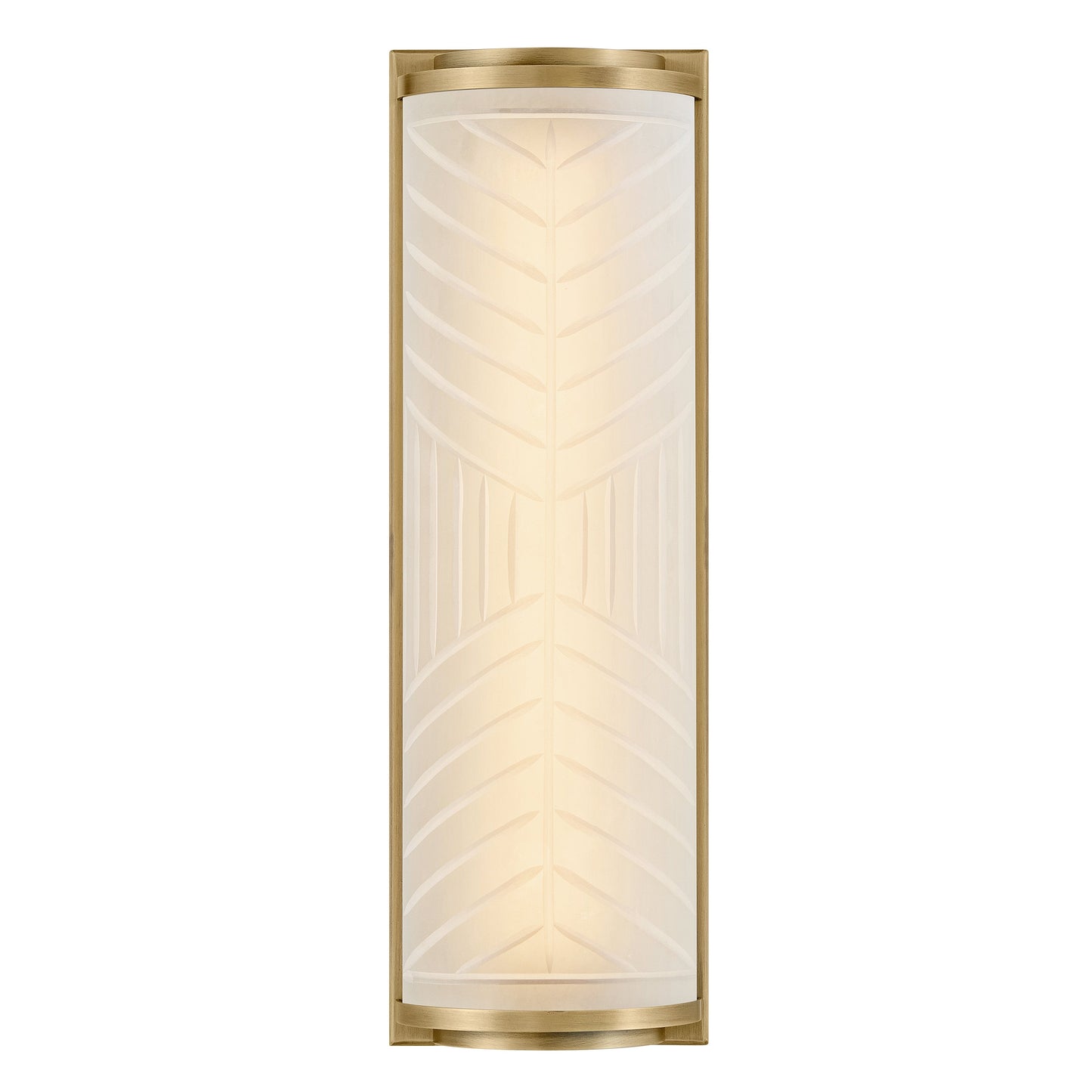 Devon Medium Bath Sconce In Light Brass Finish