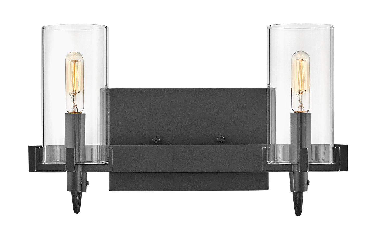 Ryden Small Two Light Vanity In Black Finish