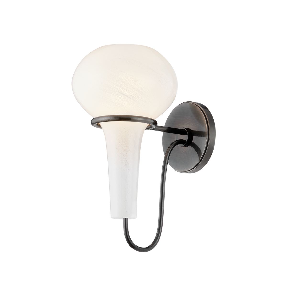 ADAMS CORNER Wall Sconce with Black Nickel Finish
