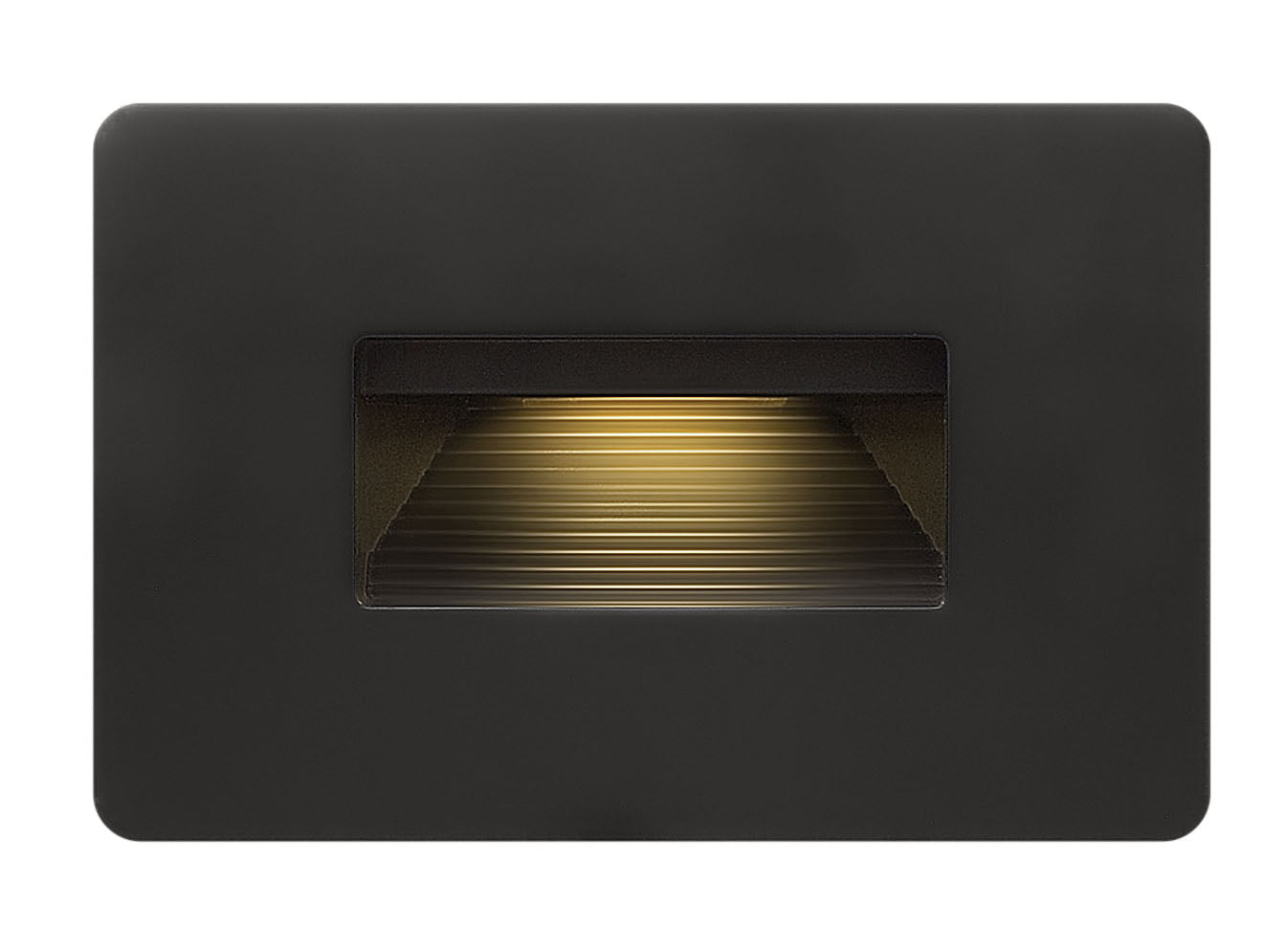 Luna LED 3000K Step Light 120v Horizontal In Black Finish