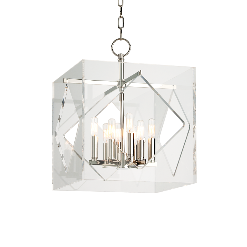 Travis Pendant with Polished Nickel Finish