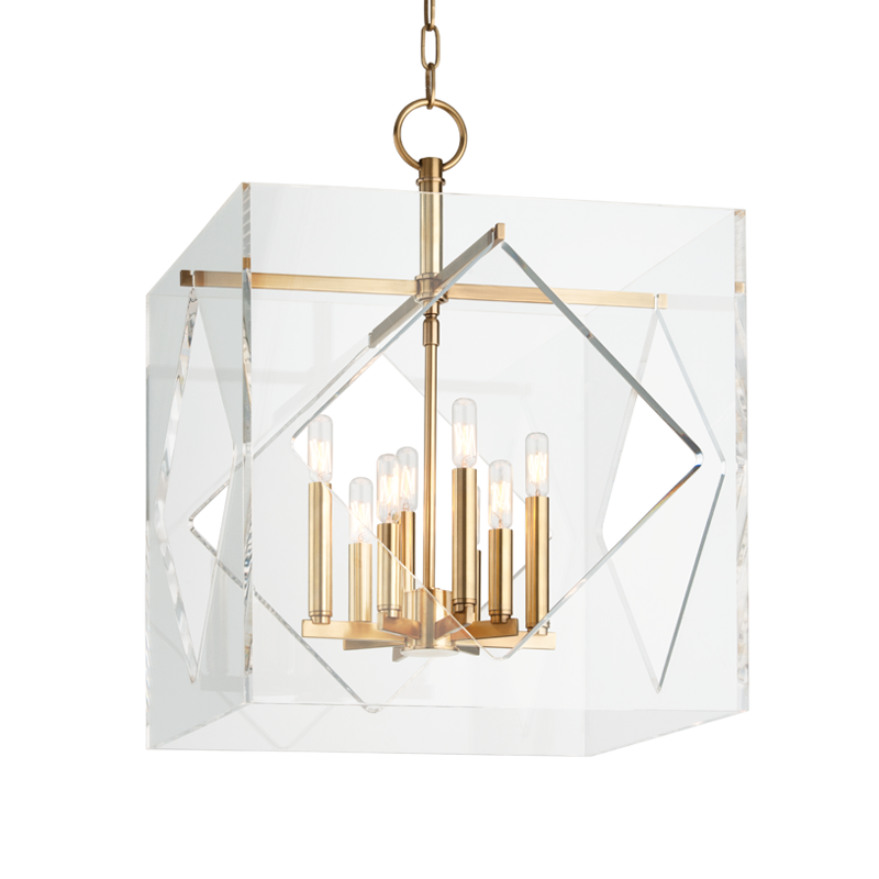 Travis Chandelier with Aged Brass Finish