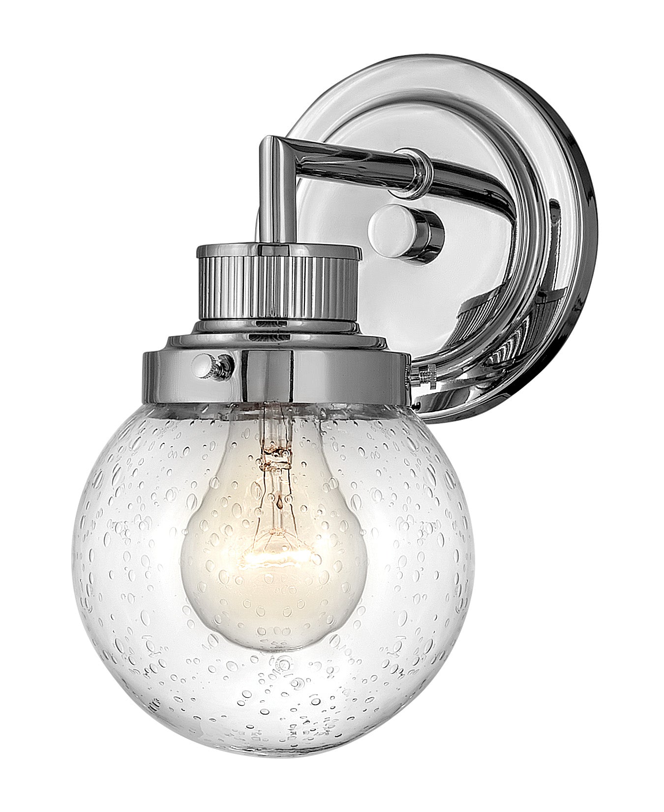 Poppy Small Single Light Vanity In Chrome Finish