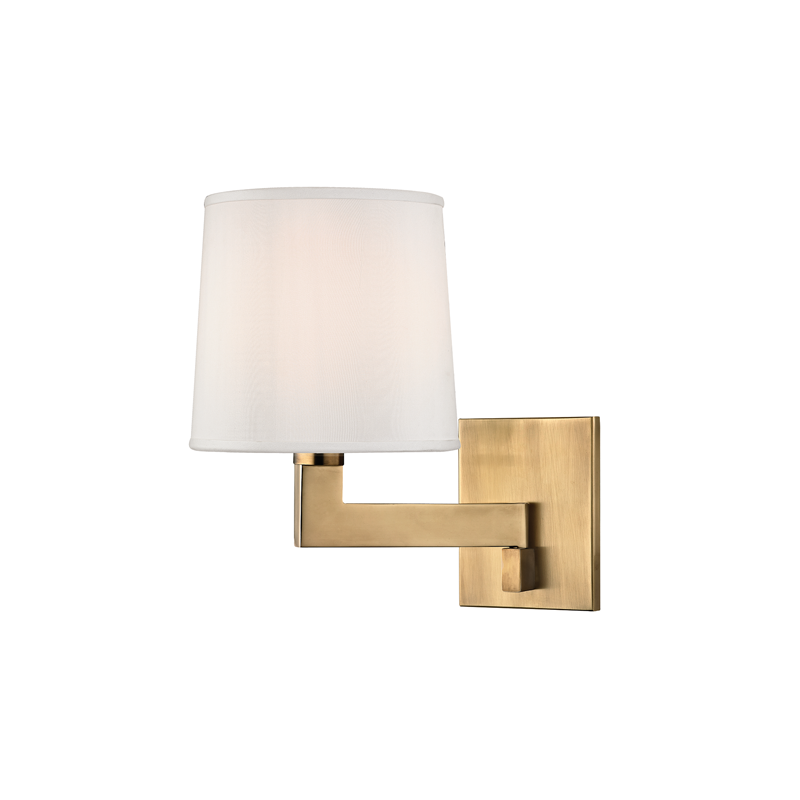 Fairport Wall Sconce with Aged Brass Finish