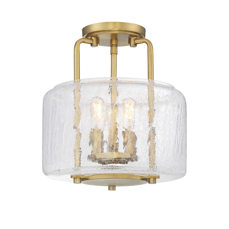 Avalon 3-Light Ceiling Light in Warm Brass Warm Brass