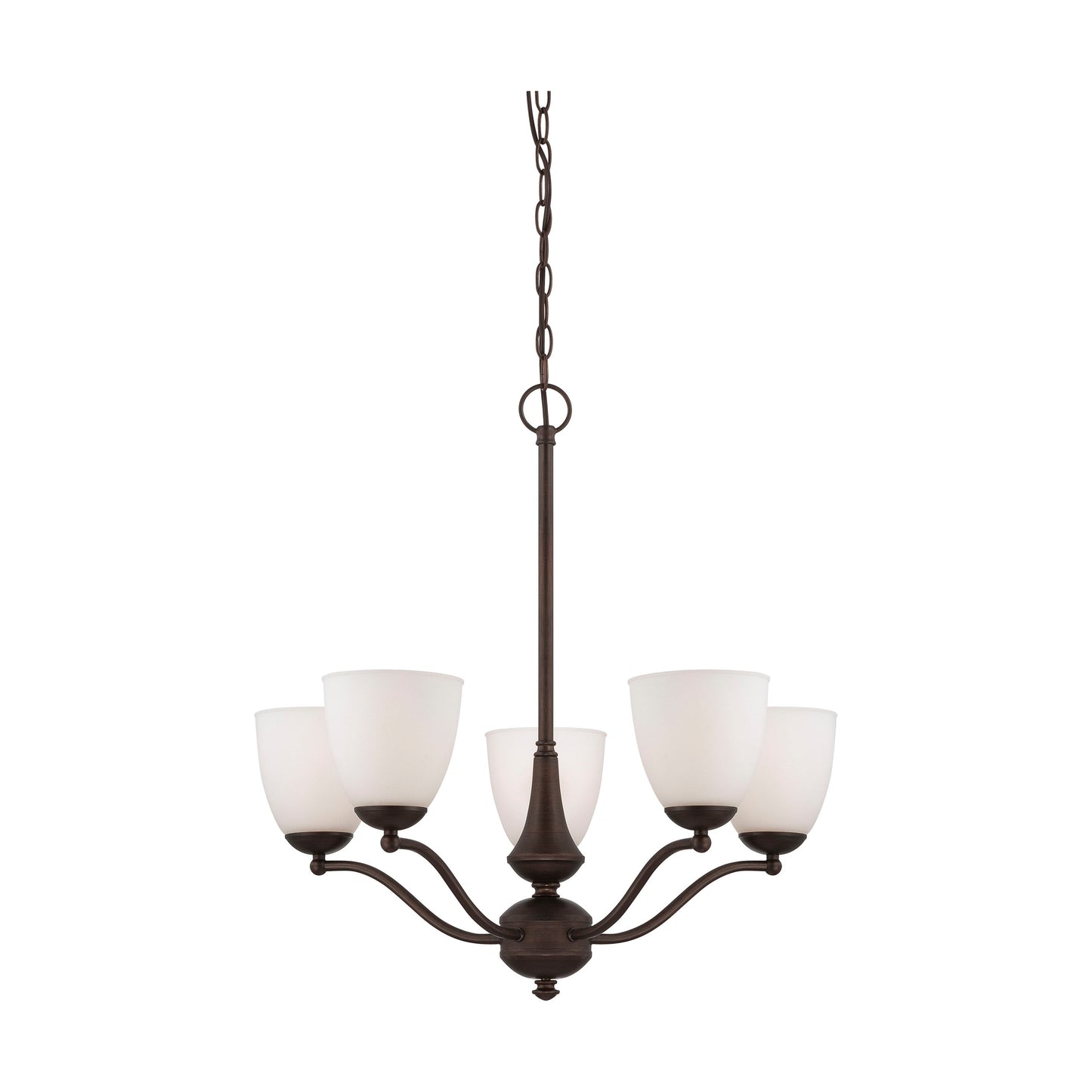PATTON 5 LIGHT CHANDELIER/UP
