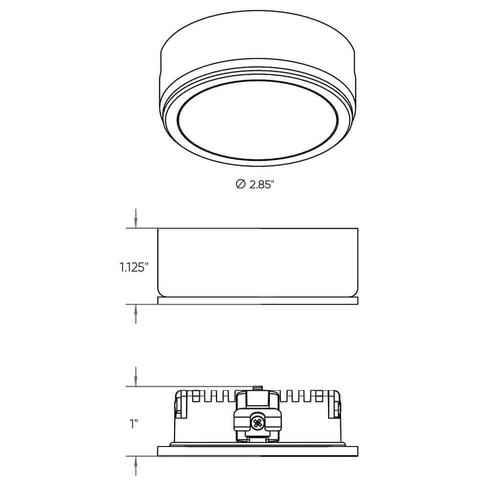 120V PowerLED puck, 5CCT