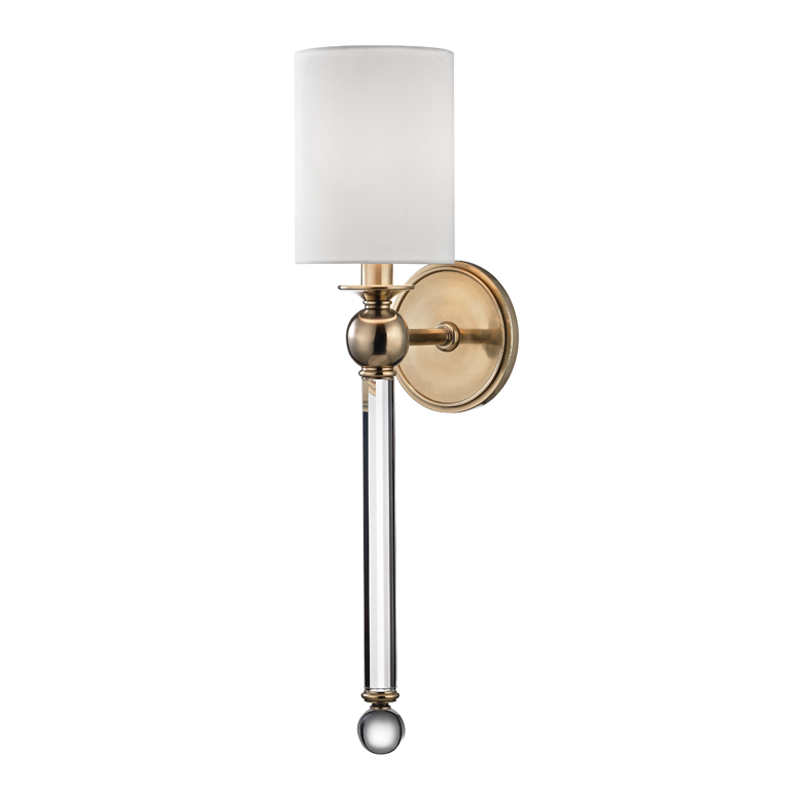 Gordon Wall Sconce with Aged Brass Finish