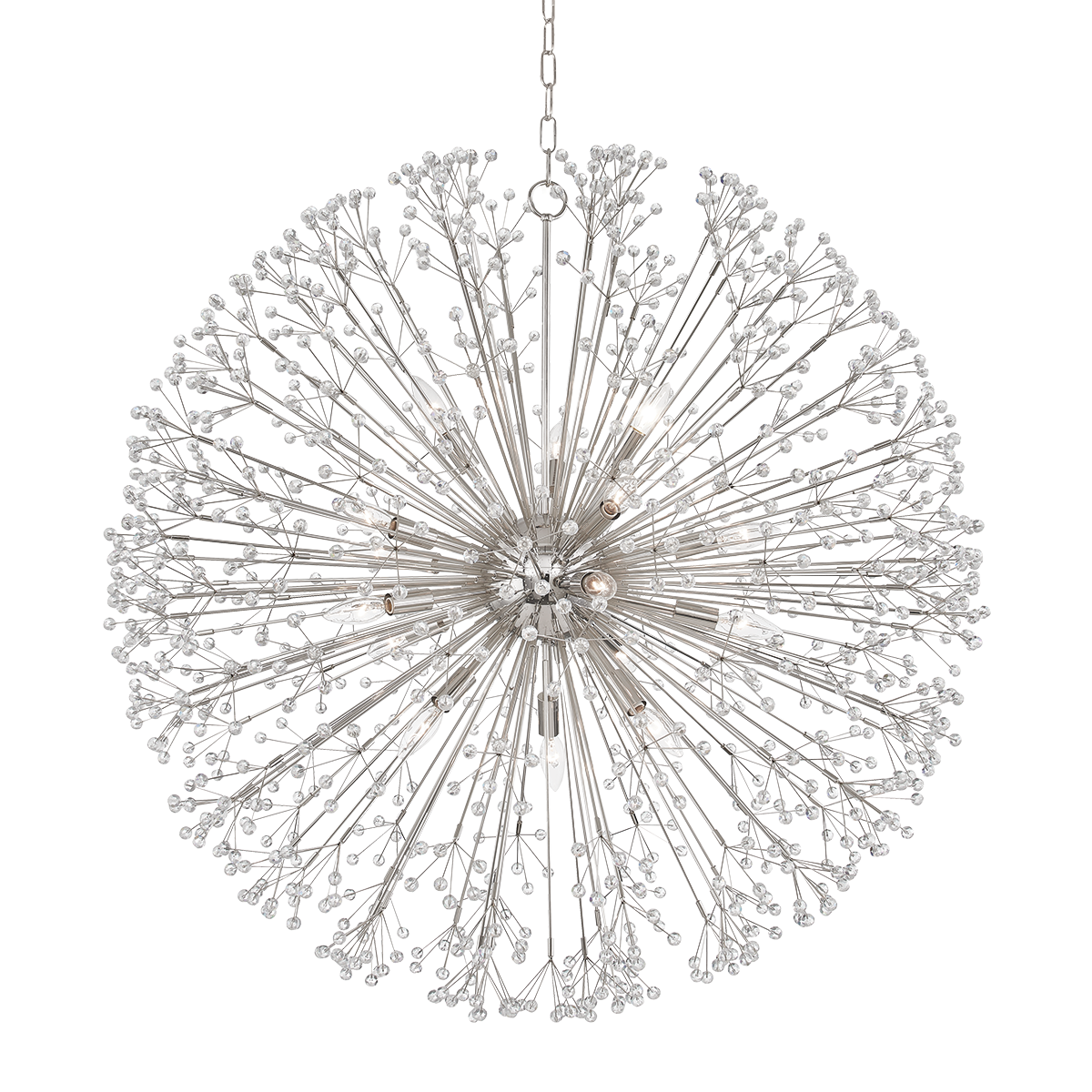Dunkirk Chandelier with Polished Nickel Finish