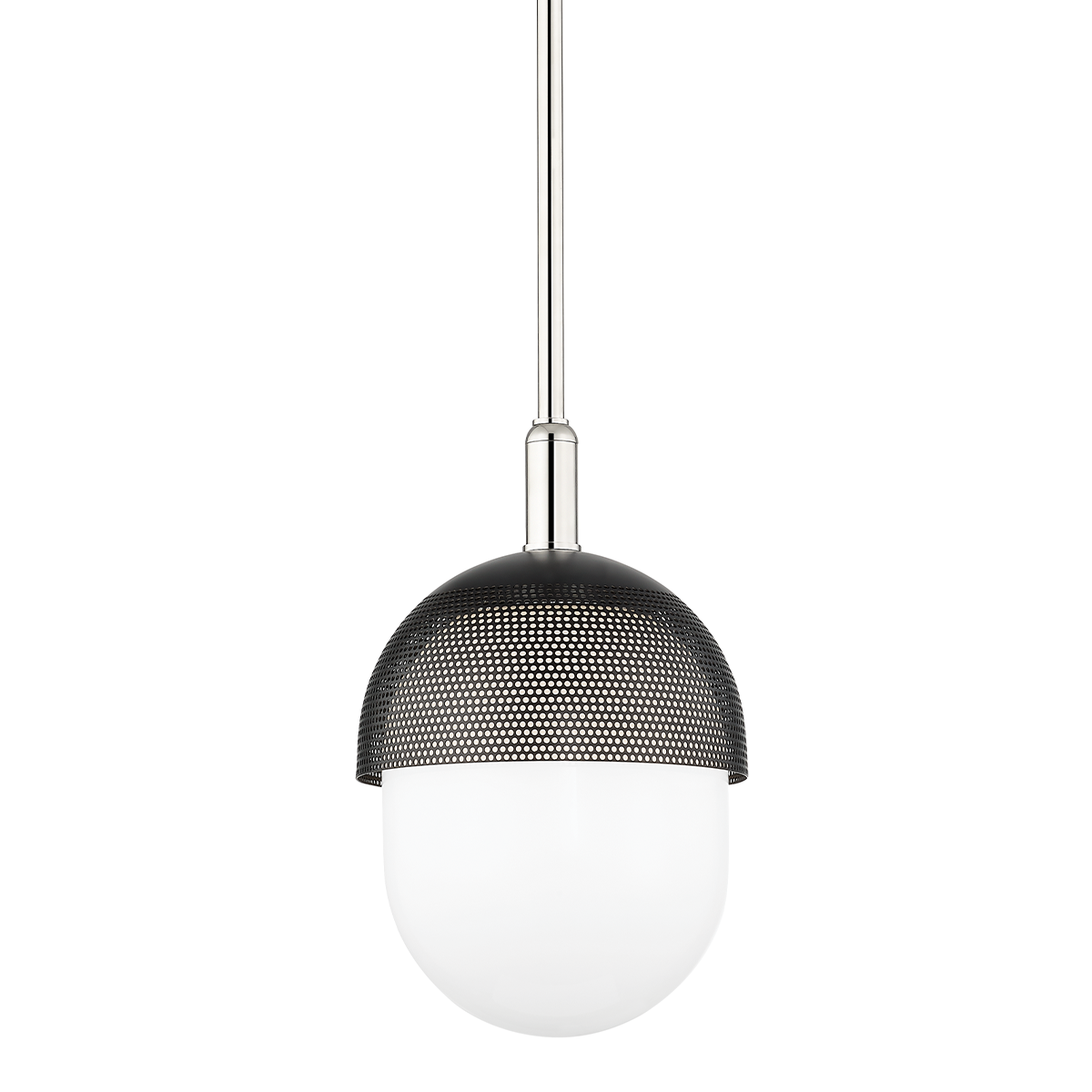 Nyack Pendant with Polished Nickel/black Finish