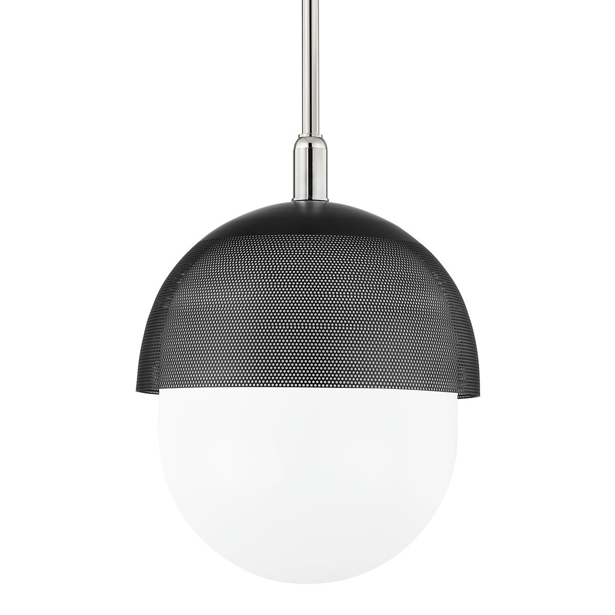 Nyack Pendant with Polished Nickel/black Finish