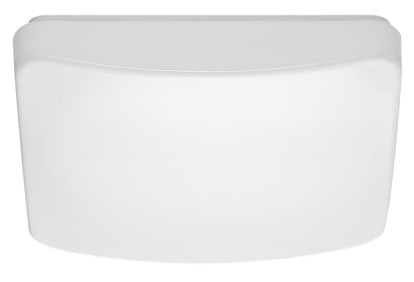 11 inch; Flush Mounted LED Fixture; CCT Selectable; Square; White Acrylic; with Sensor