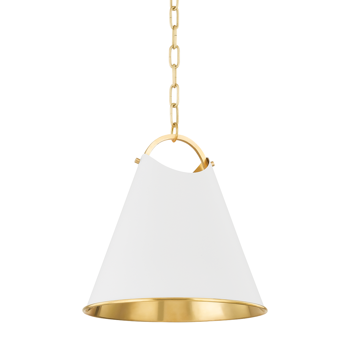Burnbay Pendant with Aged Brass Finish