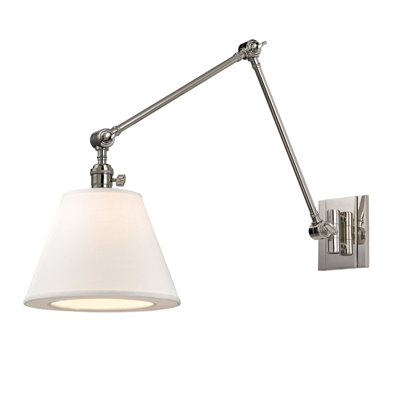 Hillsdale Wall Sconce with Polished Nickel Finish