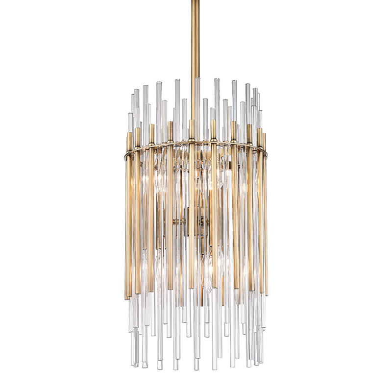 Wallis Pendant with Aged Brass Finish