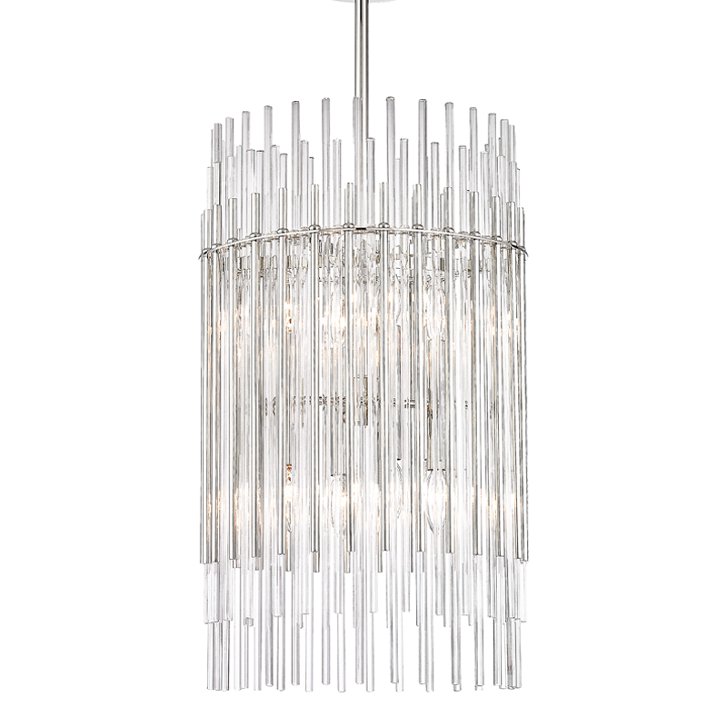 Wallis Pendant with Polished Nickel Finish