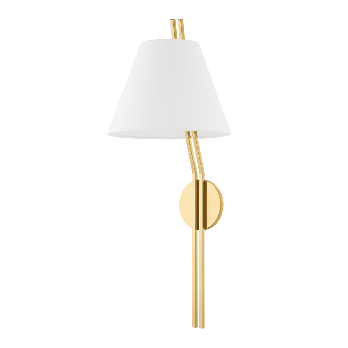 SHOKAN Wall Sconce with Aged Brass Finish