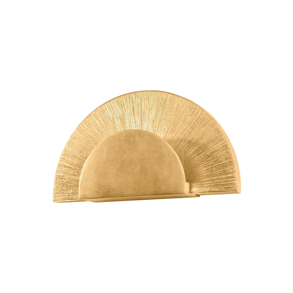 HOMECREST Wall Sconce with Vintage Gold Leaf Finish