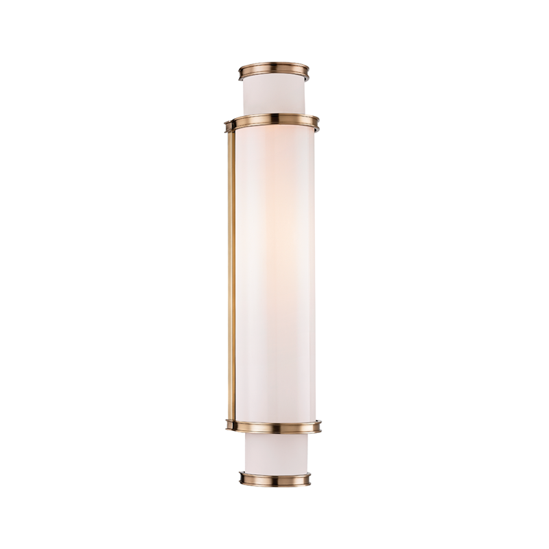Malcolm Bath and Vanity with Aged Brass Finish
