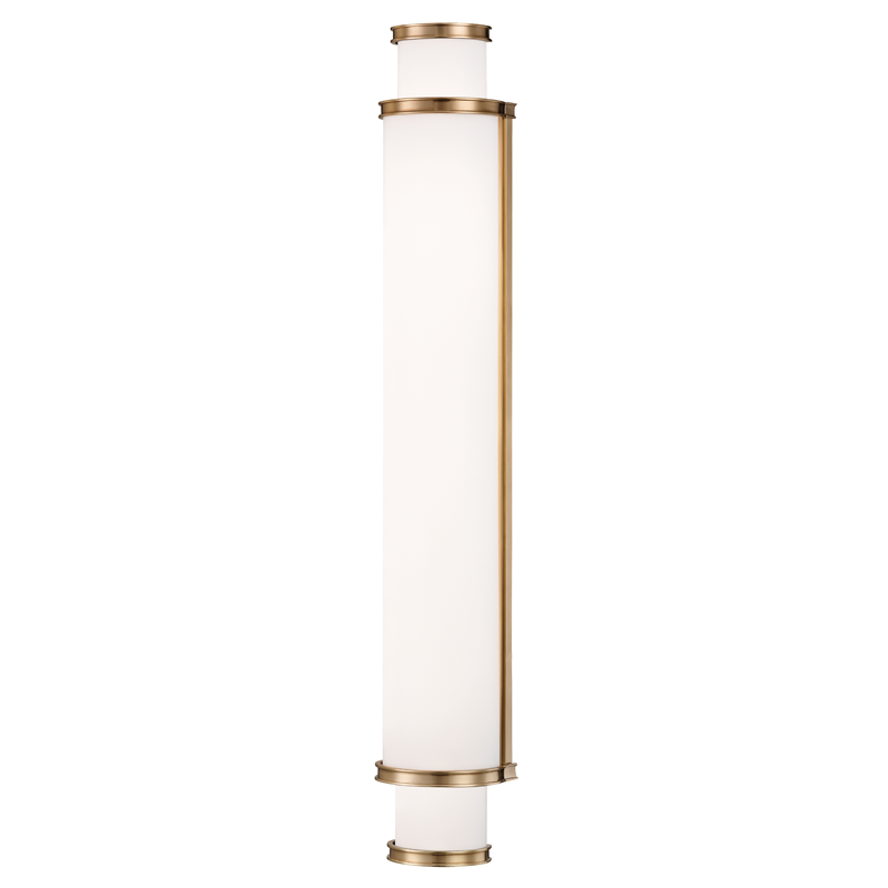 Malcolm Bath and Vanity with Aged Brass Finish