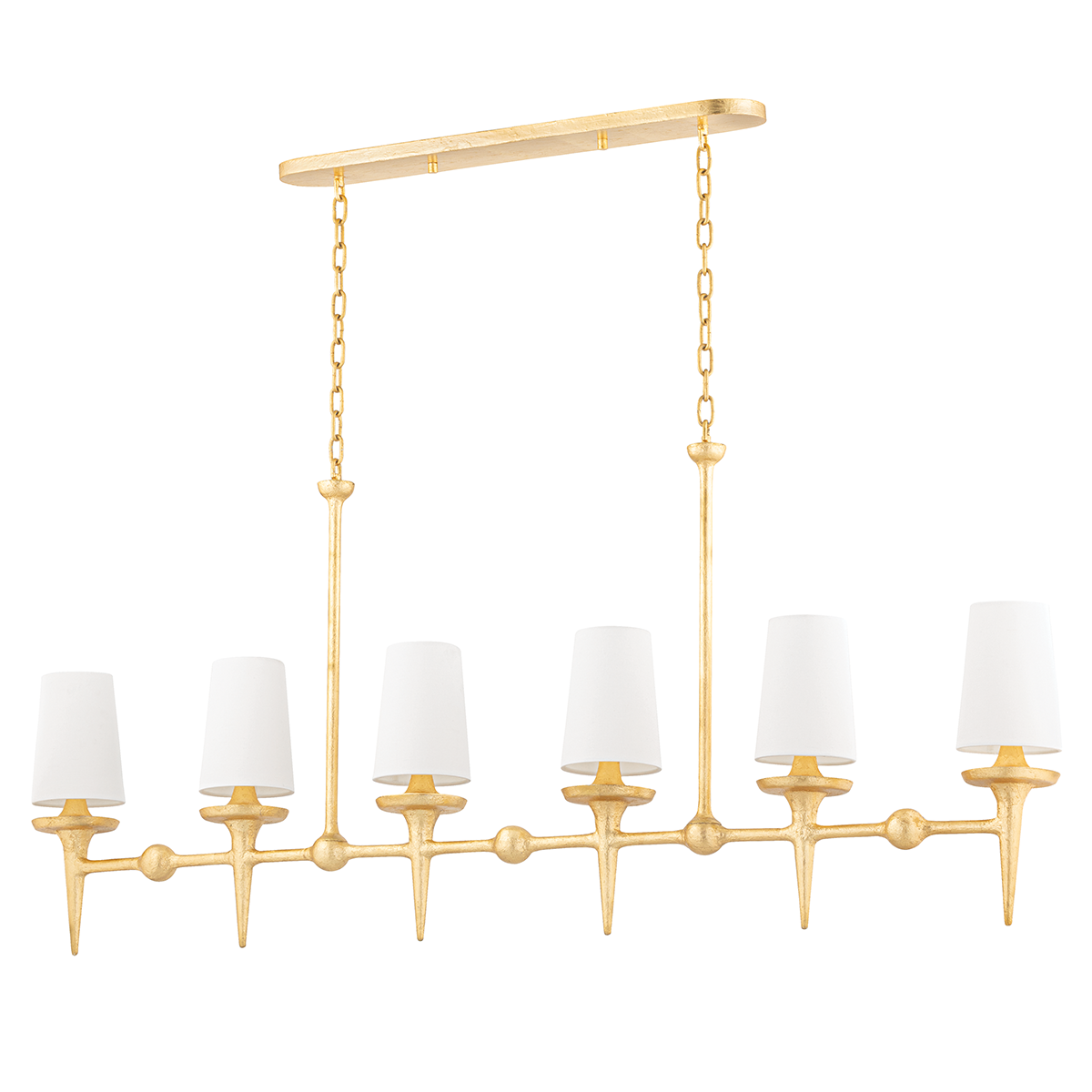Torch Linear with Gold Leaf Finish