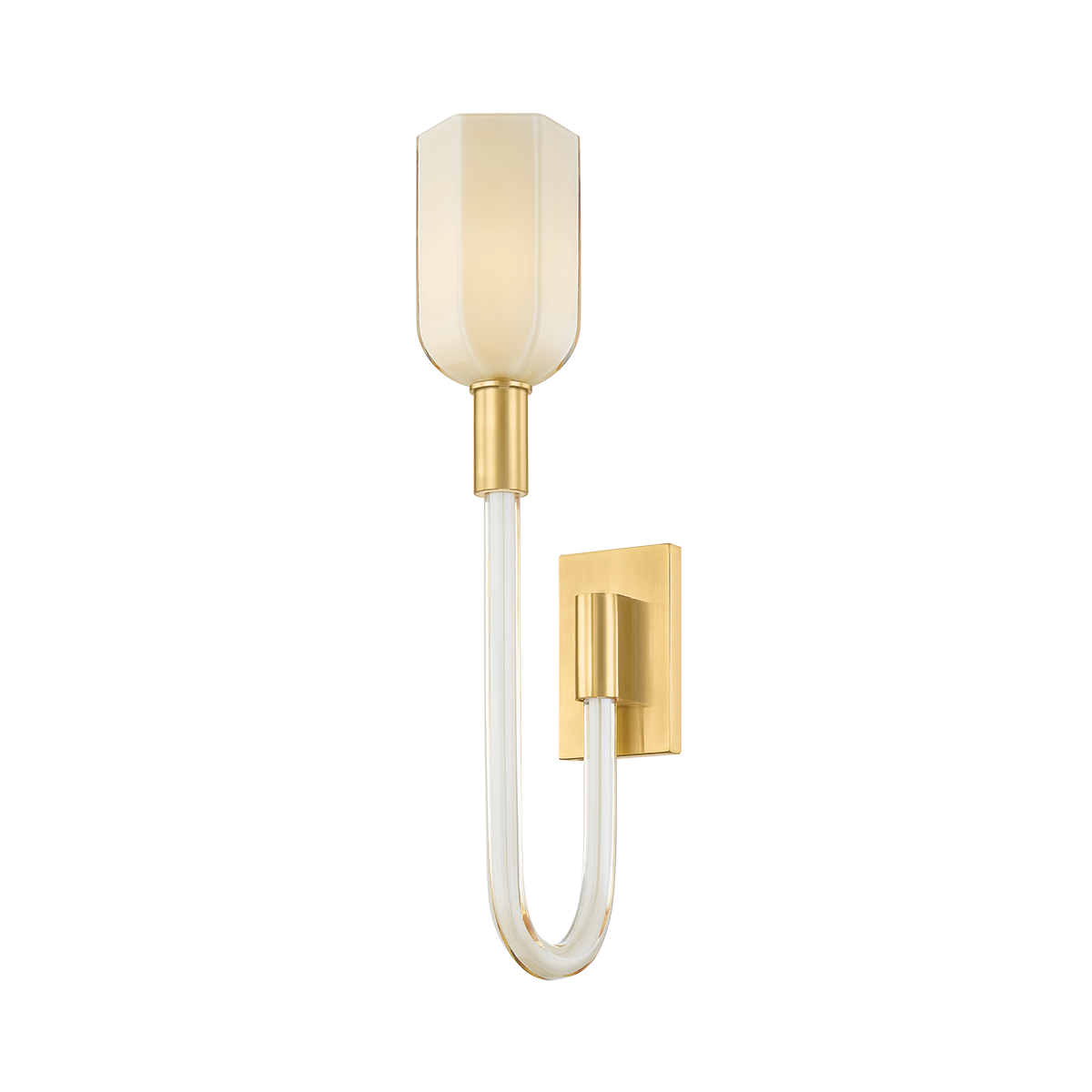 CHESTER PARK Wall Sconce with Aged Brass Finish