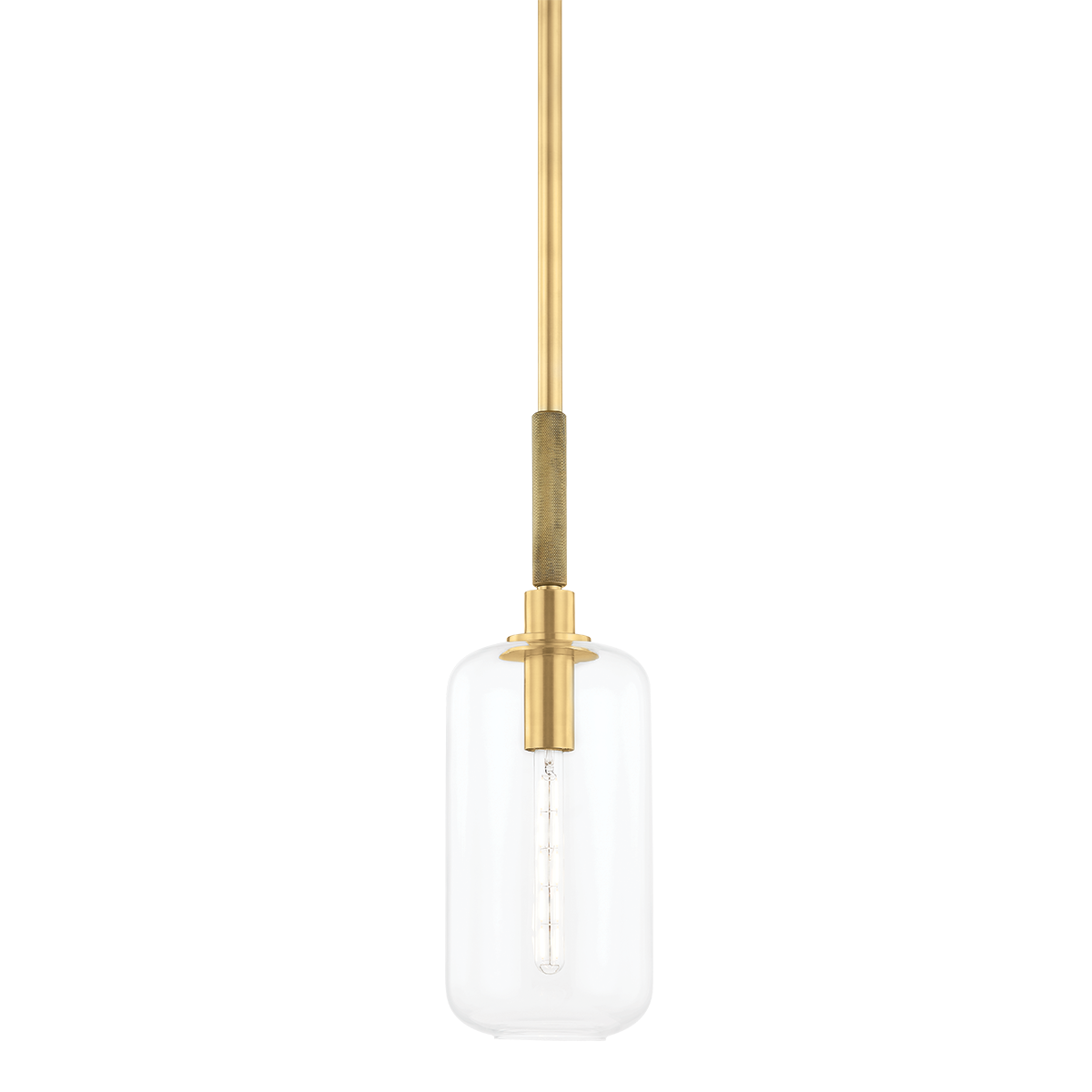 Lenox Hill Pendant with Aged Brass Finish