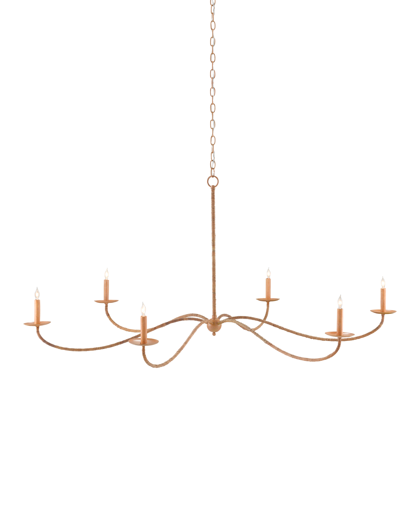 Saxon Large Tan Chandelier