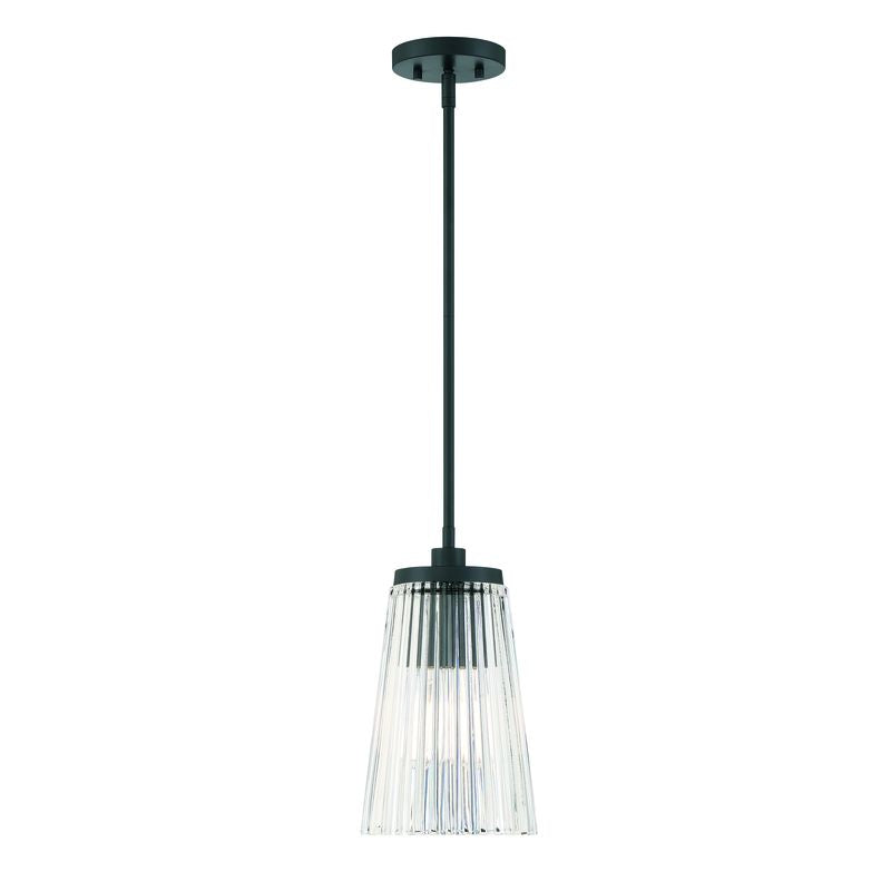 Chantilly 1-Light Pendant in Matte Black Matte Black
