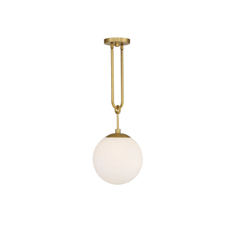 Becker 1-Light Pendant in Warm Brass Warm Brass