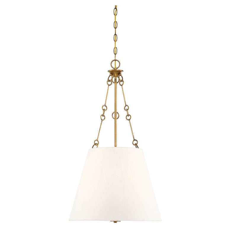 Austin 4-Light Pendant in Warm Brass Warm Brass
