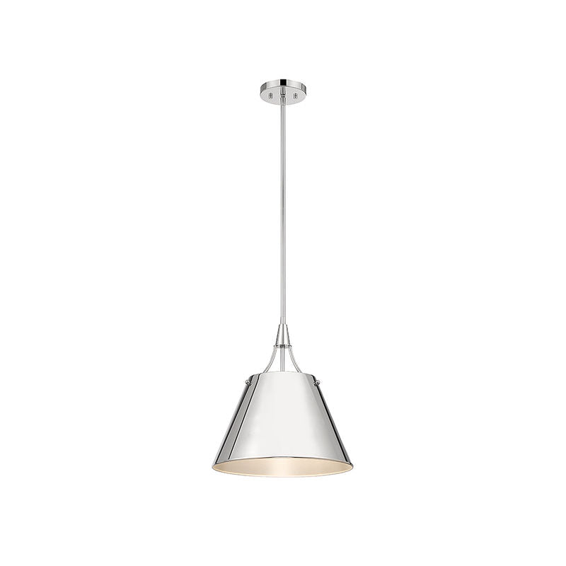 Willis 1-Light Pendant in Polished Nickel Polished Nickel