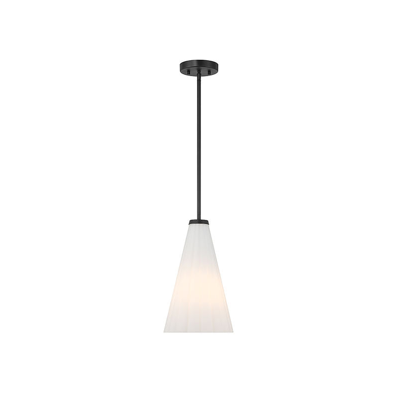 Bristol 1-Light Pendant in Matte Black Matte Black