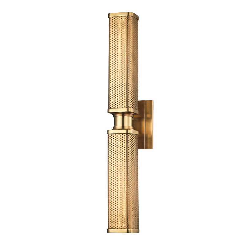 Gibbs Wall Sconce with Aged Brass Finish