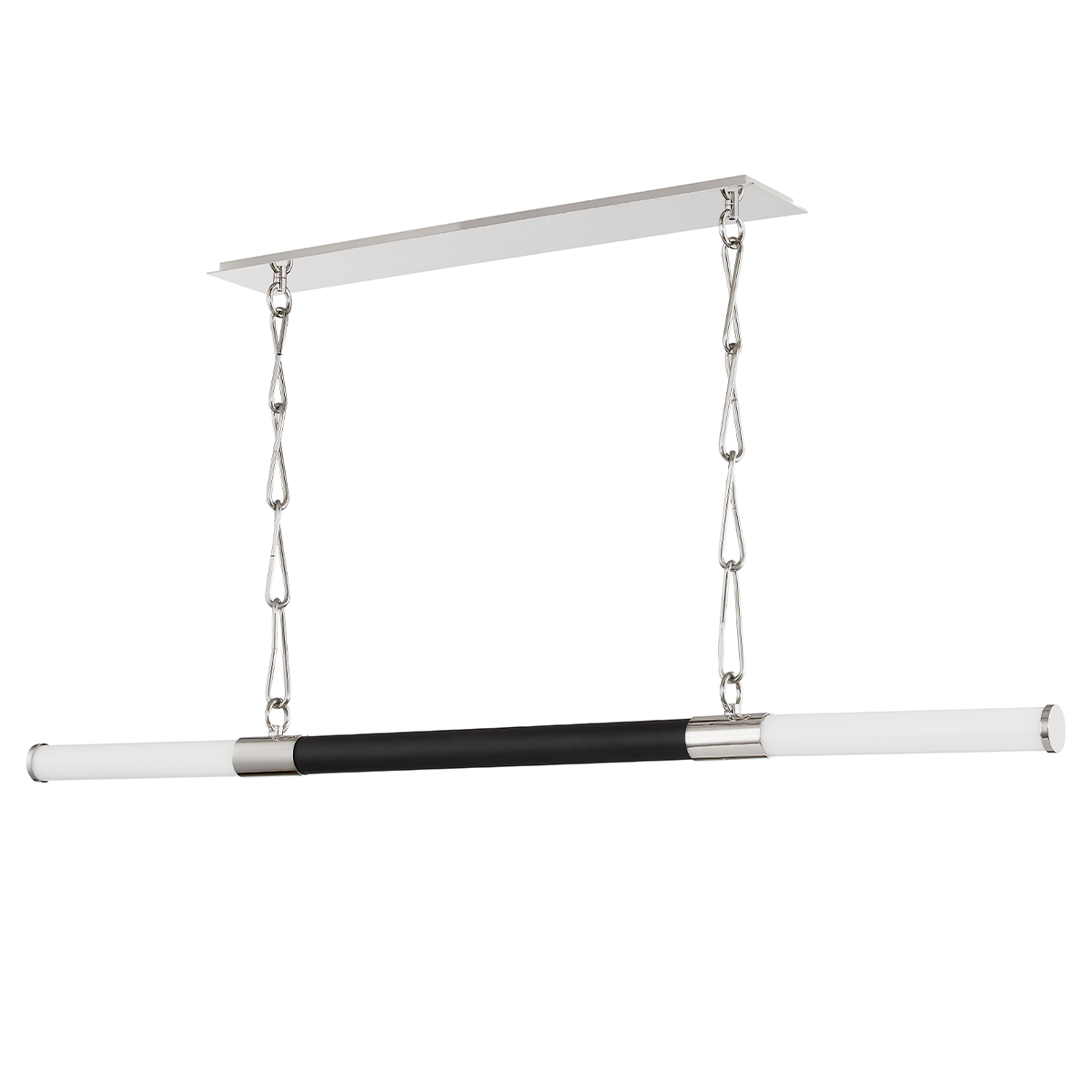 Huntington Linear with Polished Nickel/black Finish