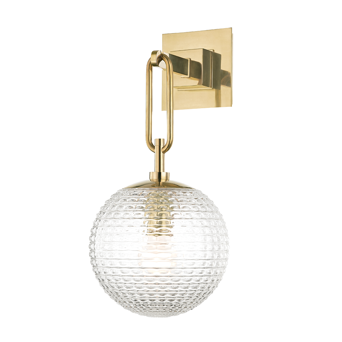Jewett Wall Sconce with Aged Brass Finish