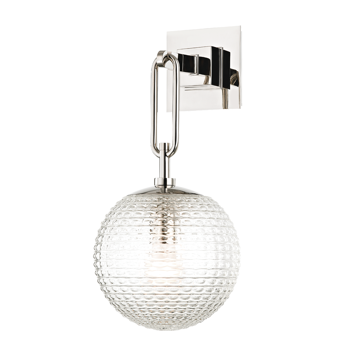 Jewett Wall Sconce with Polished Nickel Finish
