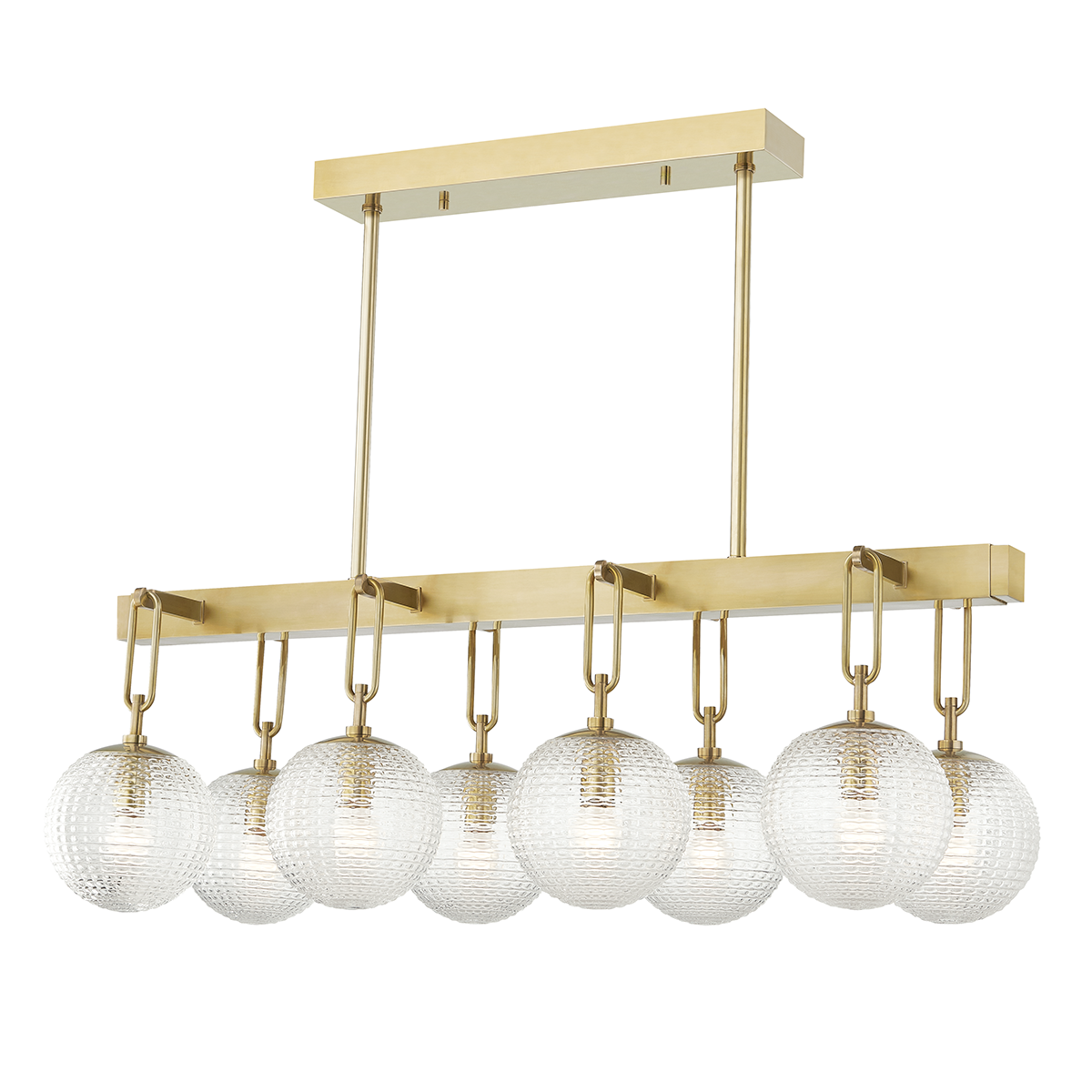 Jewett Linear with Aged Brass Finish