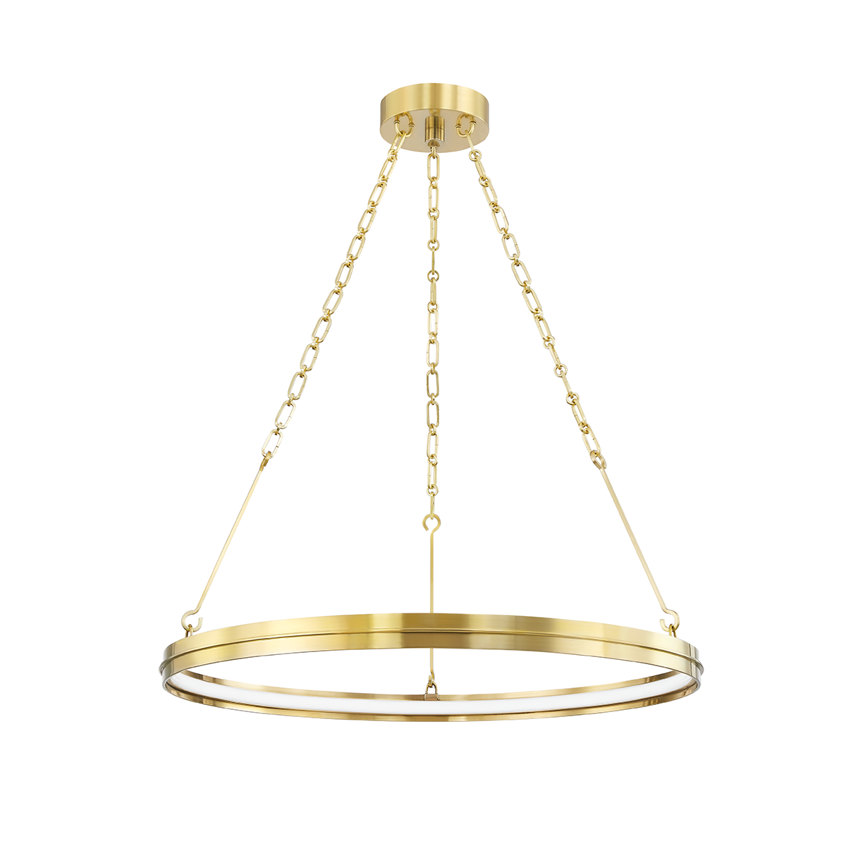 Rosendale Chandelier with Aged Brass Finish