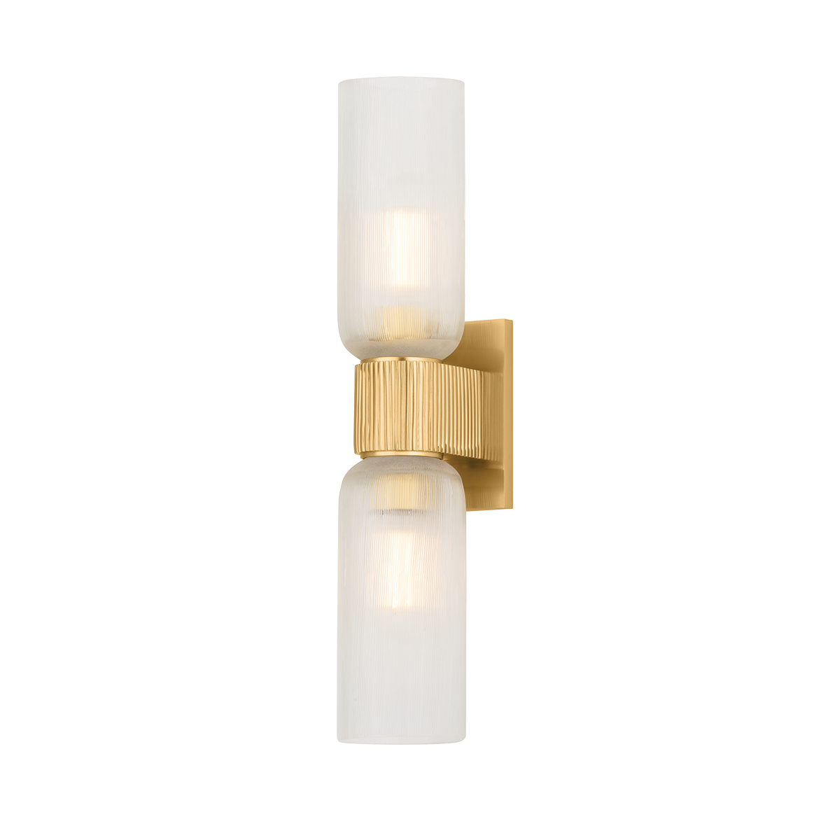 IRONDALE Wall Sconce with Aged Brass Finish