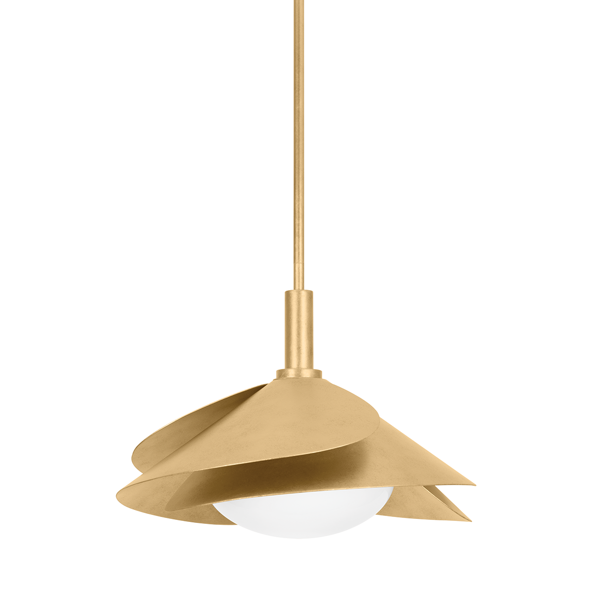 Brookhaven Pendant with Vintage Gold Leaf Finish