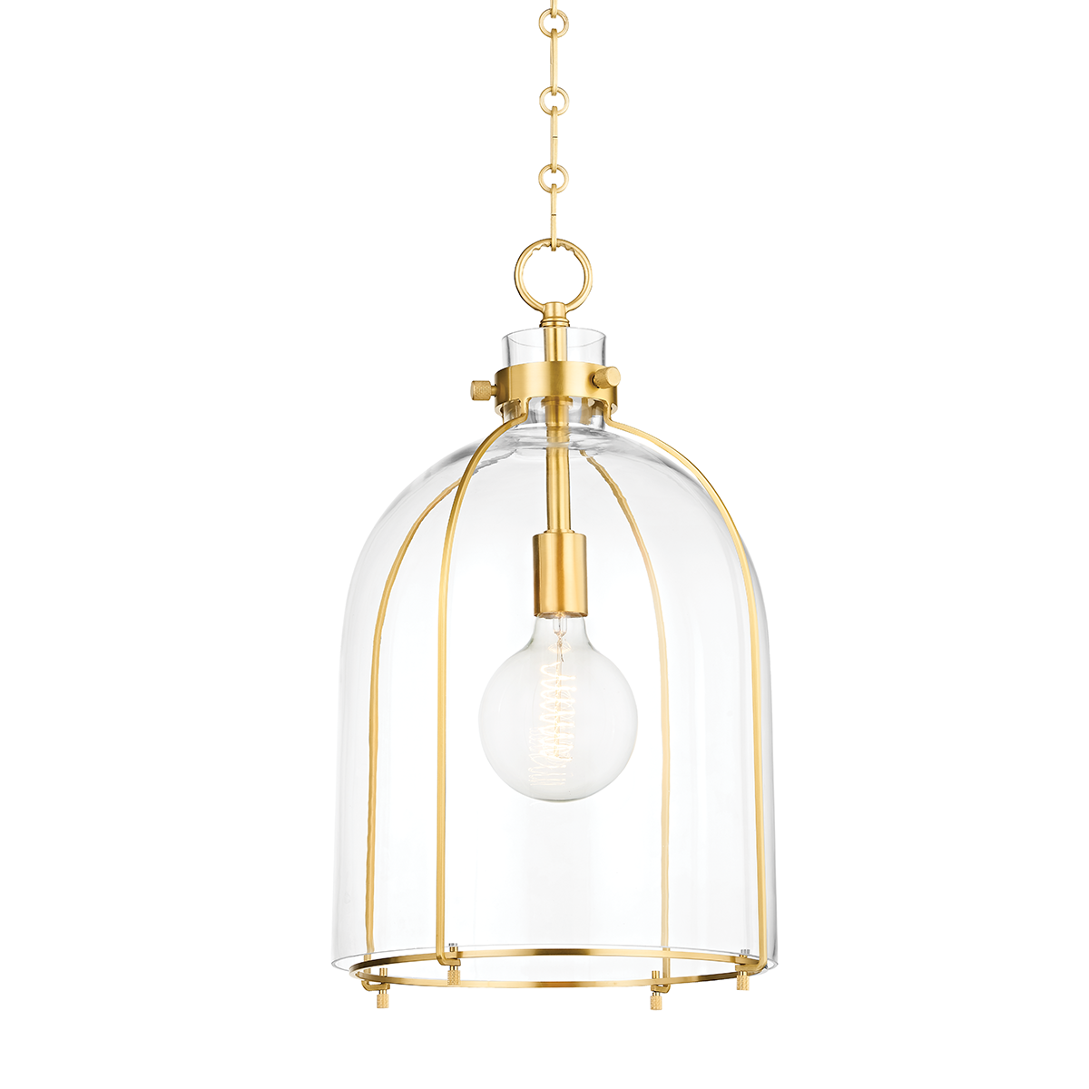 Eldridge Pendant with Aged Brass Finish