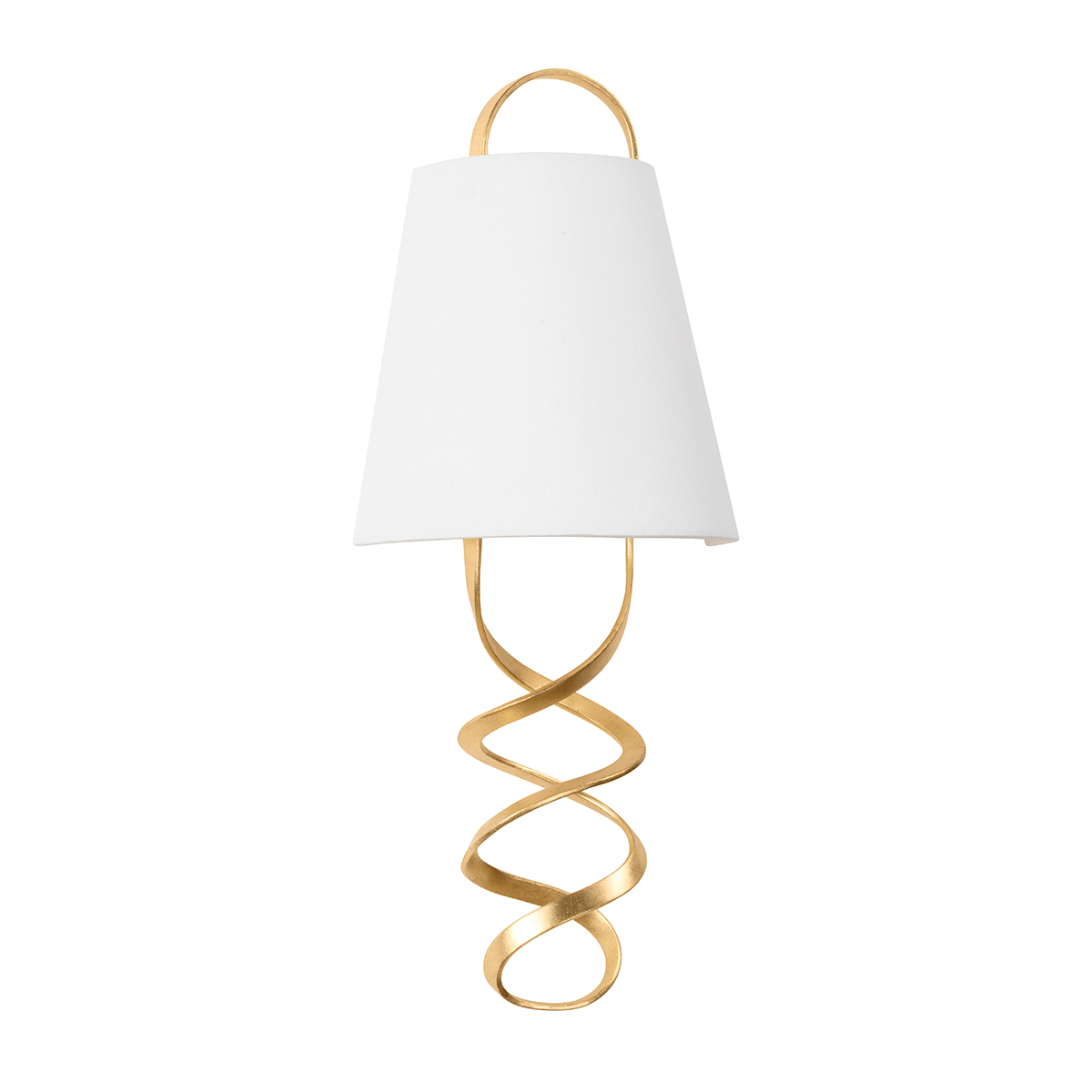 DOTA Wall Sconce with Vintage Gold Leaf Finish