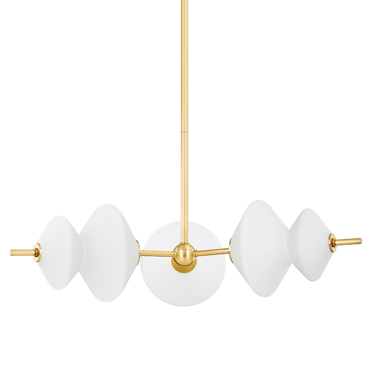 Barrow Chandelier with Aged Brass Finish