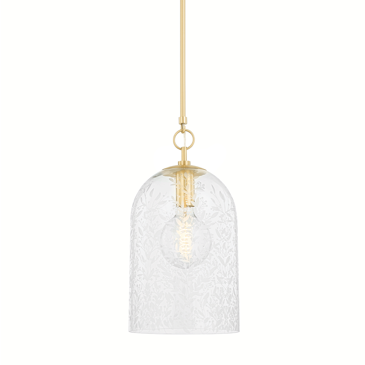 Belleville Pendant with Aged Brass Finish