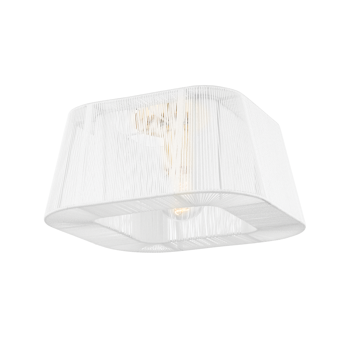 Verona Beach Flush Mount with Aged Brass Finish