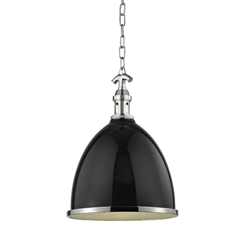 Viceroy Pendant with Black/polished Nickel Finish