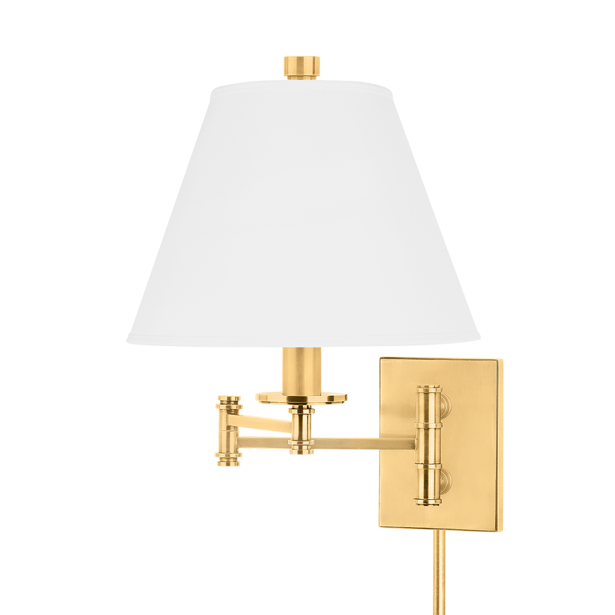 Claremont Wall Sconce with Aged Brass Finish